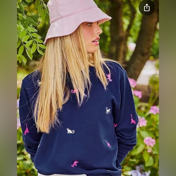 Lilly Pulitzer, new with tags BALLAD long sleeve sweatshirt, low